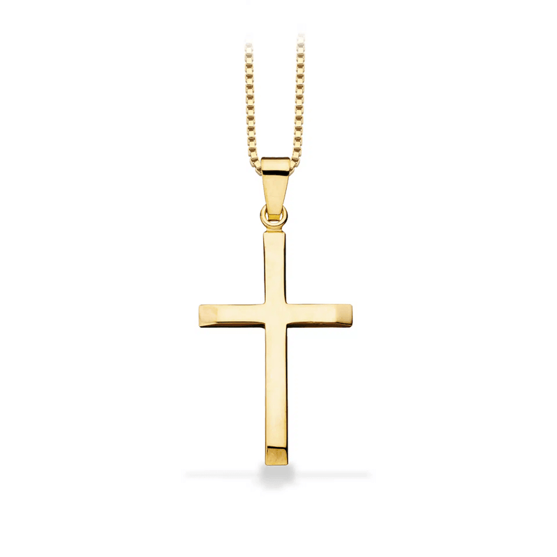 8 Karat Guld Vedhæng Kors 22 x 19 mm