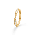 Mads Z MILA ring i 8 kt. guld m. zirkonia