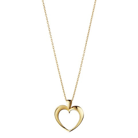 Georg Jensen 2013 Hearts halskæde i 18 kt. guld