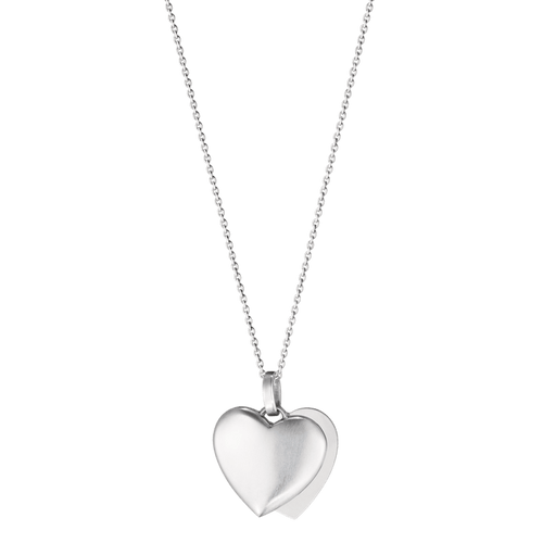 Georg Jensen Hearts halskæde i sølv