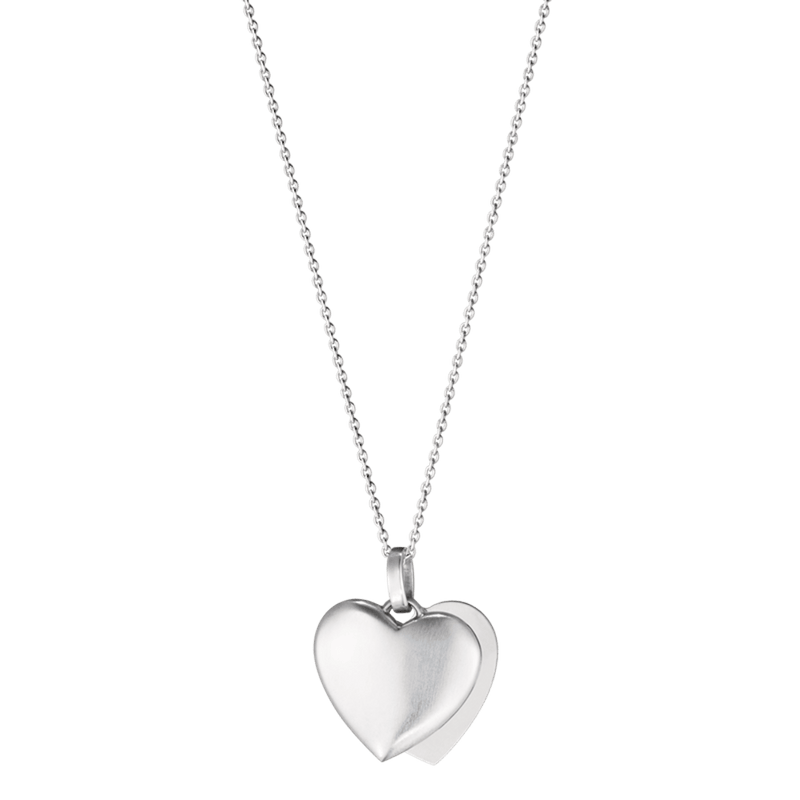 Georg Jensen Hearts halskæde i sølv