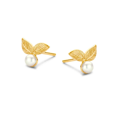 Spirit Icons øreringe - Floria stud i forgyldt