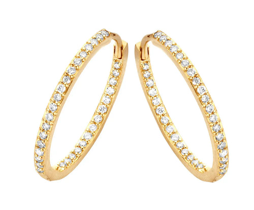 Spirit Icons 14 kt. guld m. 0,33ct. - Lagoon øreringe