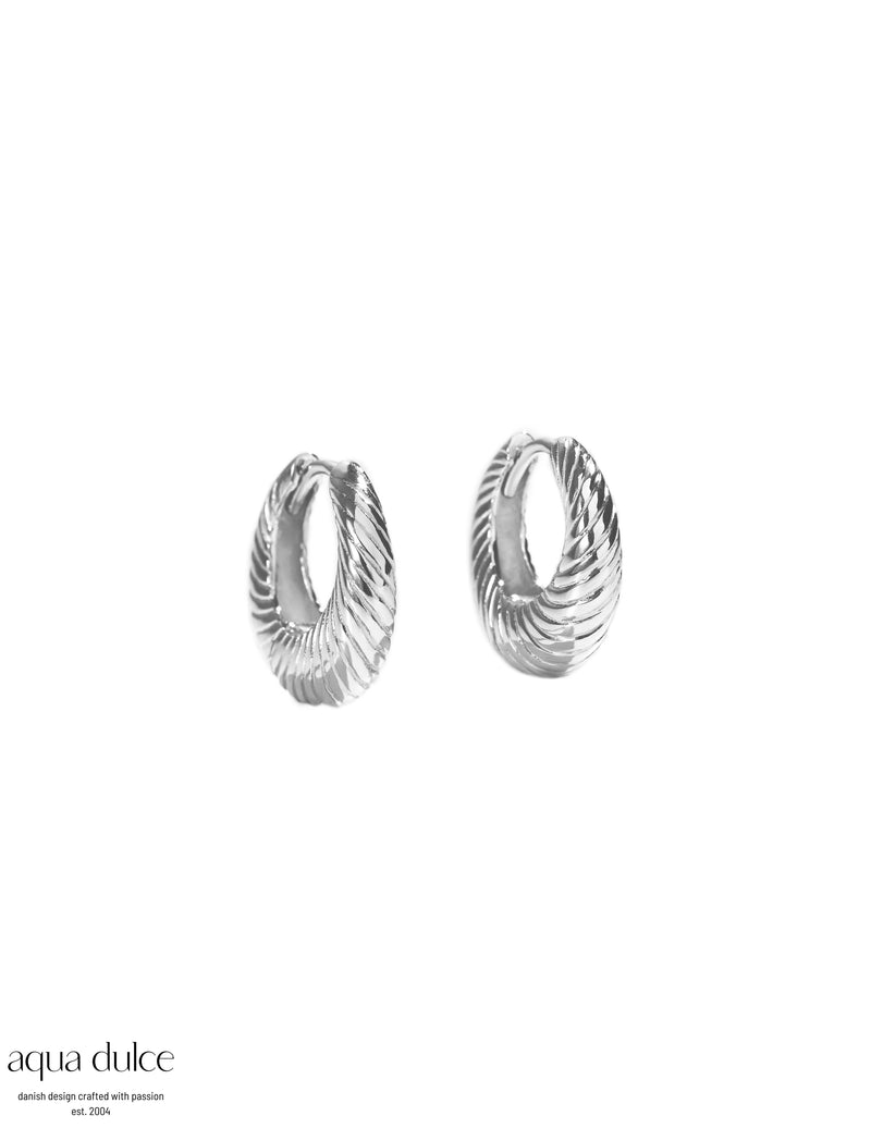 Hoops | CHUNKY LINE Sølv