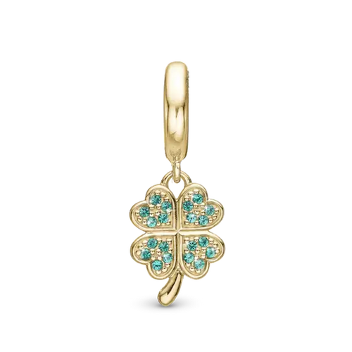 Christina Jewelry - Lucky Clover Charm, Forgyldt