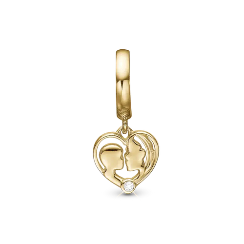 Christina Jewellery Charm Mother & Child, Forgyldt