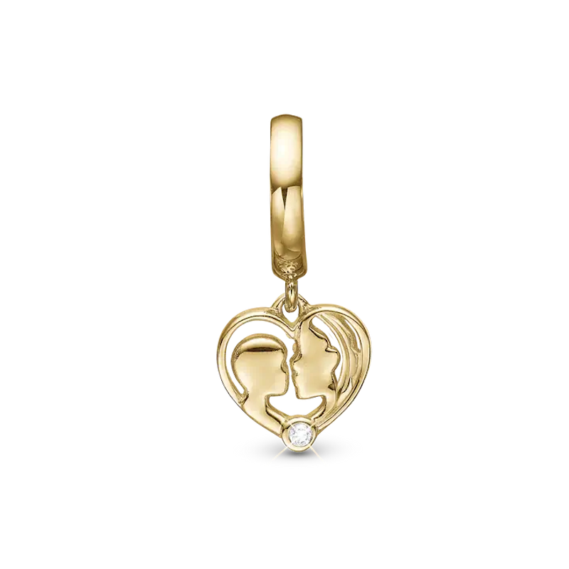Christina Jewellery Charm Mother & Child, Forgyldt