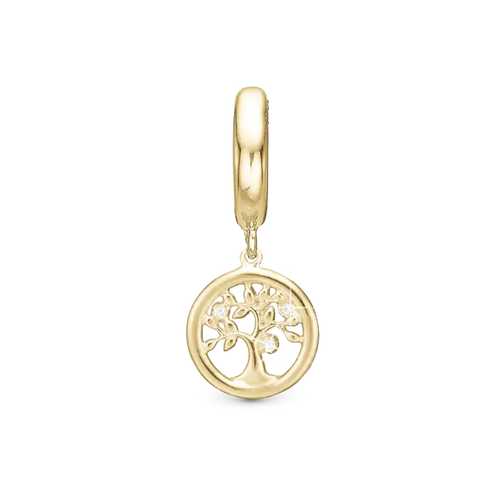 Christina Jewellery Charm Topaz Tree Of Life, Forgyldt