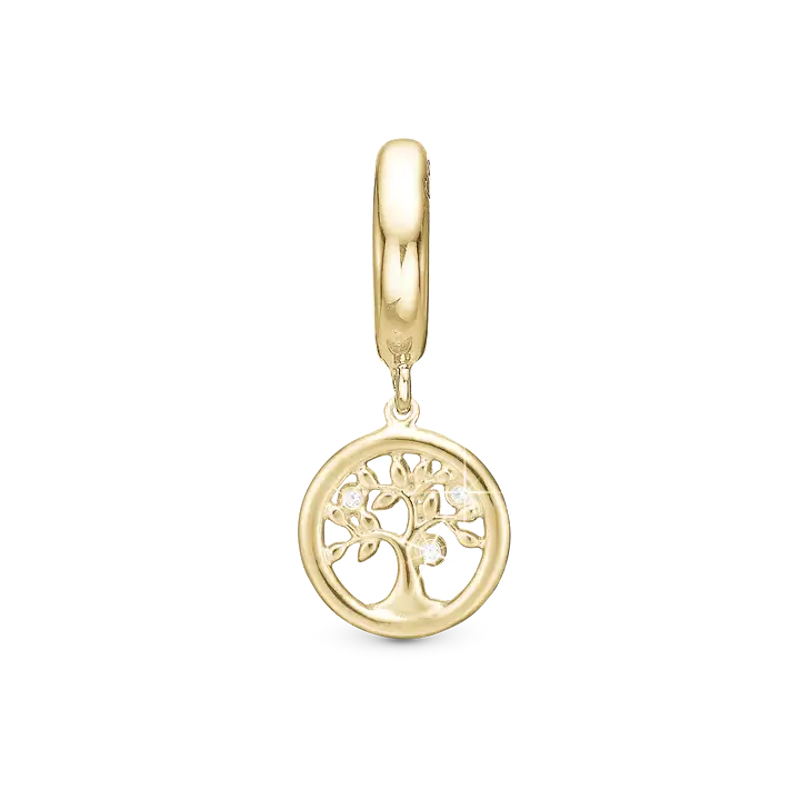 Christina Jewellery Charm Topaz Tree Of Life, Forgyldt