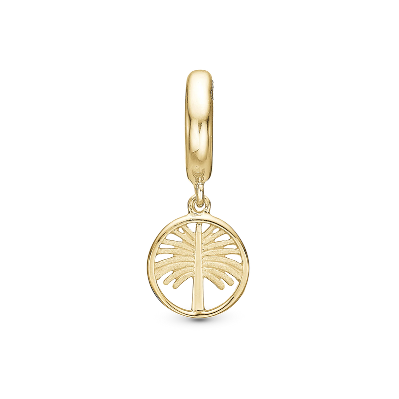 Christina Jewelry Palm Tree Charm - Forgyldt