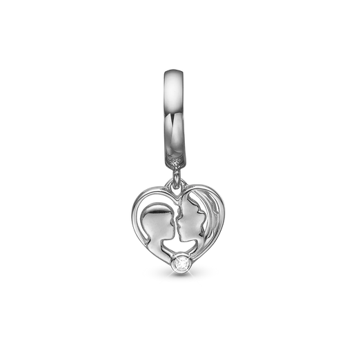 Christina Jewelry - Mother & Child Charm, Sølv