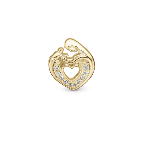 Christina Jewelry - Mother & Child heart, Forgyldt