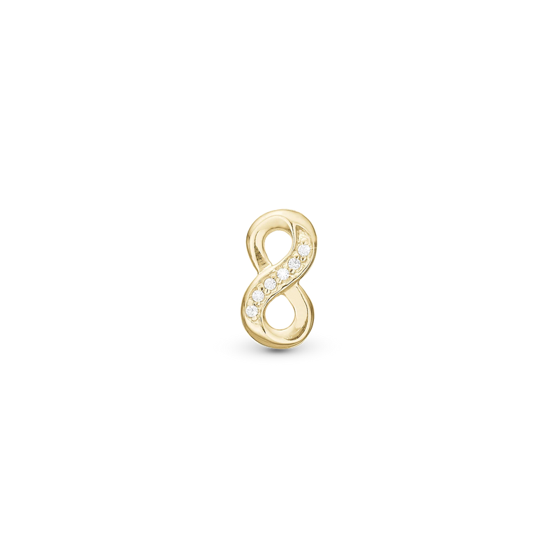 Eternity double charm forgyldt