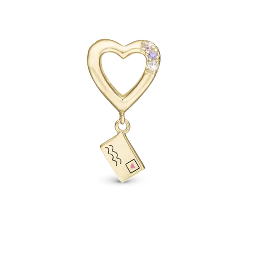 Christina Jewelry - A Love Letter Charm, Forgyldt