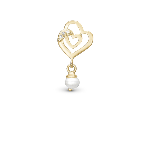 Christina Charm Two Hearts - Forgyldt
