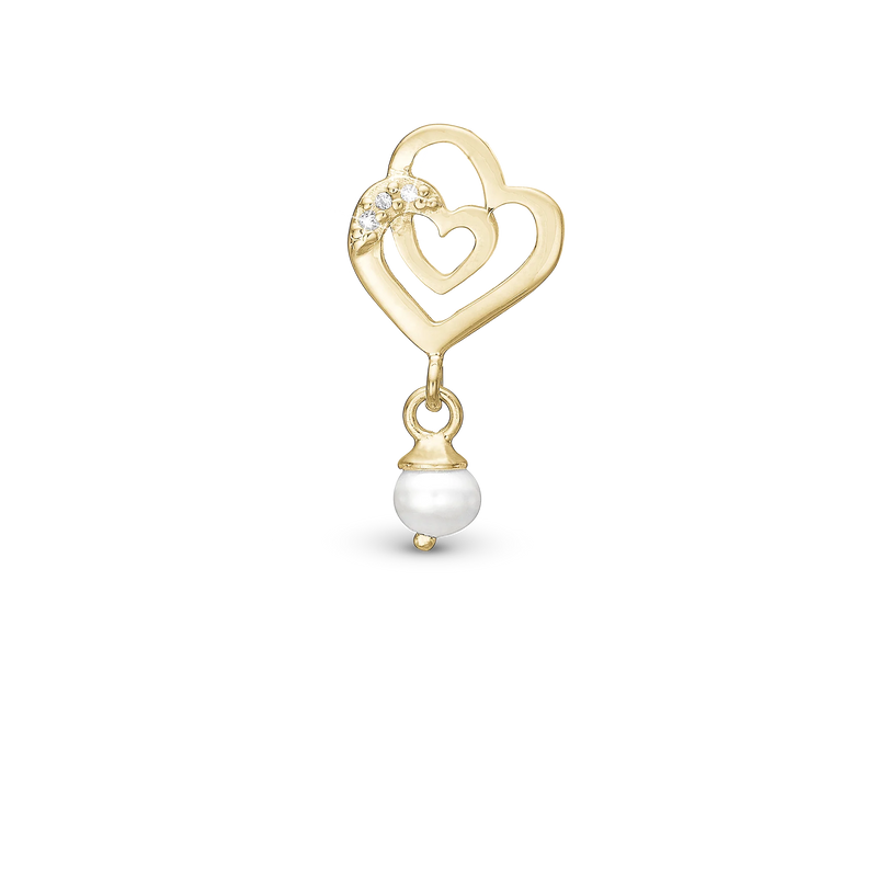 Christina Charm Two Hearts - Forgyldt