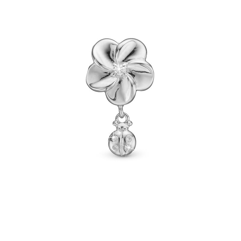 Christina Charm Flower & Ladybird - Sølv
