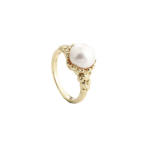 Ring | KARLA PEARL Forgyldt Sølv