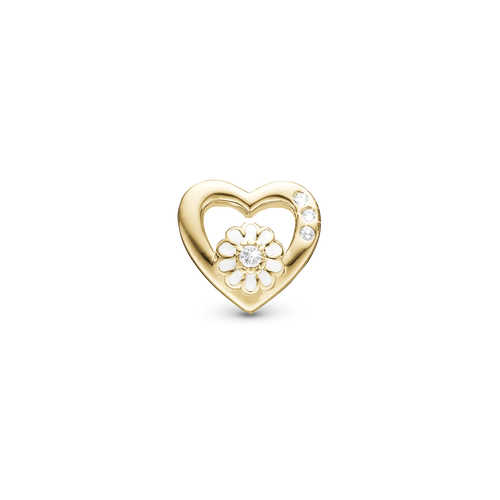Christina Jewelry Charms Marguerite Love I Sølv Forgyldt