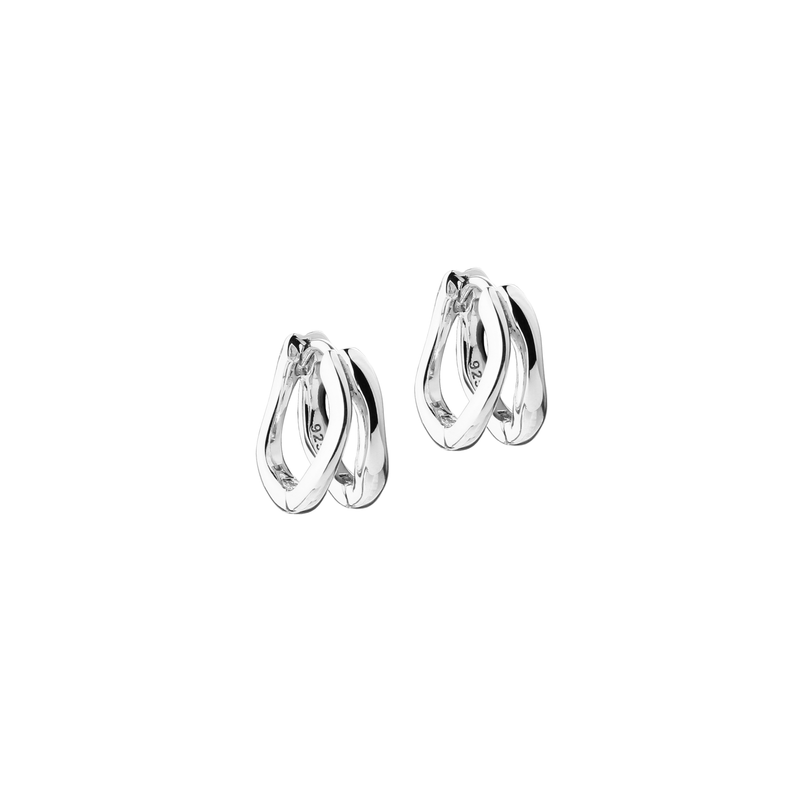 Øreringe | SUNELLA SIMPLE HOOP SMALL Sølv