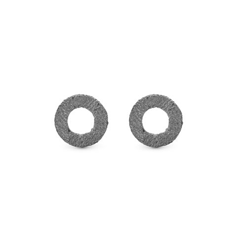 Christina Jewelry øreringe - Sparkling Circles, oxideret sølv