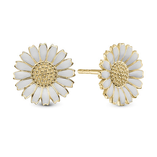 Christina Jewelry Øreringe - 12mm Marguerite i forgyldt