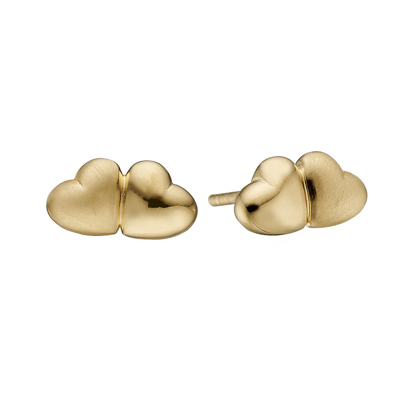Christina Jewelry øreringe - You & Me, forgyldt