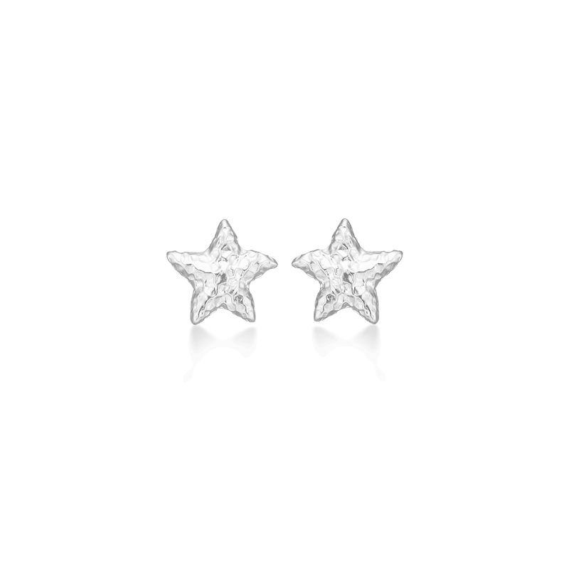 Studio Z Starfish Lustre ørestikker i sølv - 8 mm