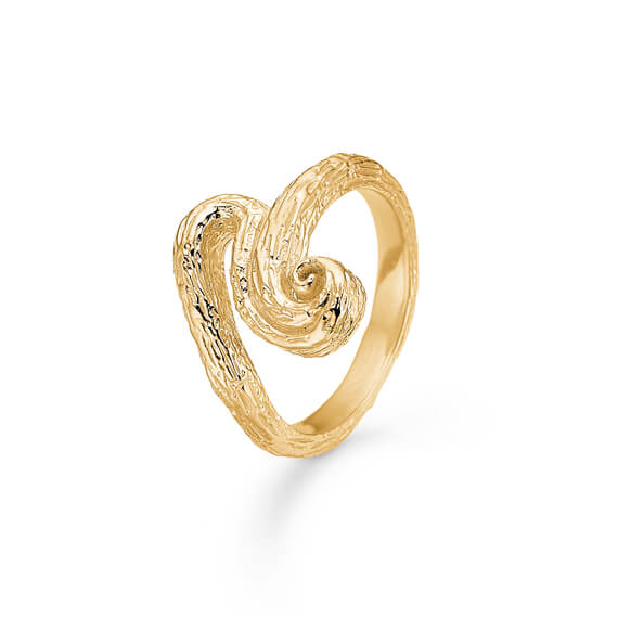 Studio Z Wave ring i forgyldt - 7240845