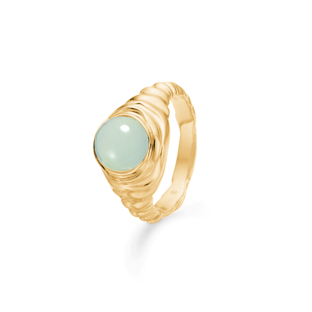 Studio Z Endless Waves ring i forgyldt