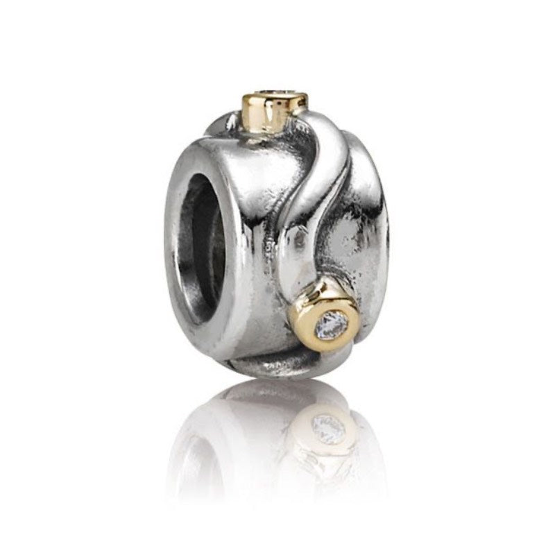 Pandora Charm Med 14 Karat & Diamanter