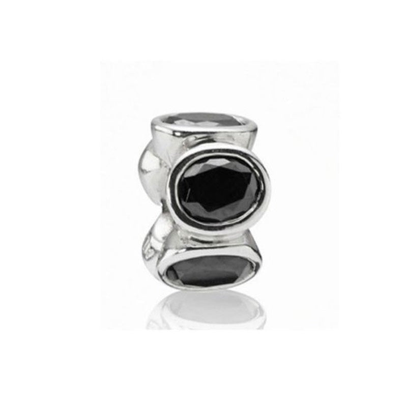 Pandora charm - Sorte Zirkonia