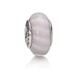 Pandora Murano Striped Rose Charm