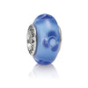 Pandora Murano Glas Blå Blomst Charm