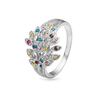 Christina ring - Peacock, sølv