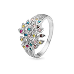 Christina ring - Peacock, sølv
