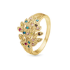 Christina ring - Peacock, forgyldt sølv 4.11.B