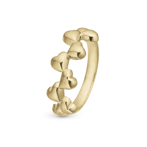 Christina ring - My love, forgyldt sølv