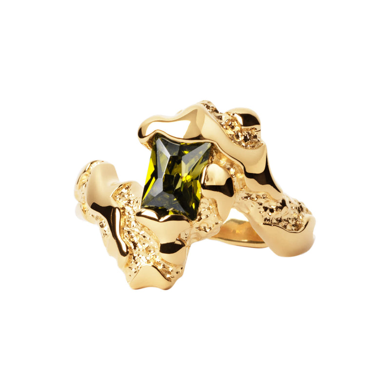 Store Contrast ring ⎮ Forgyldt