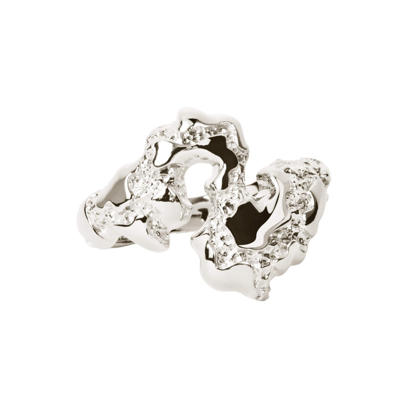 Store Fusion Contrast ring ⎮ Sølv