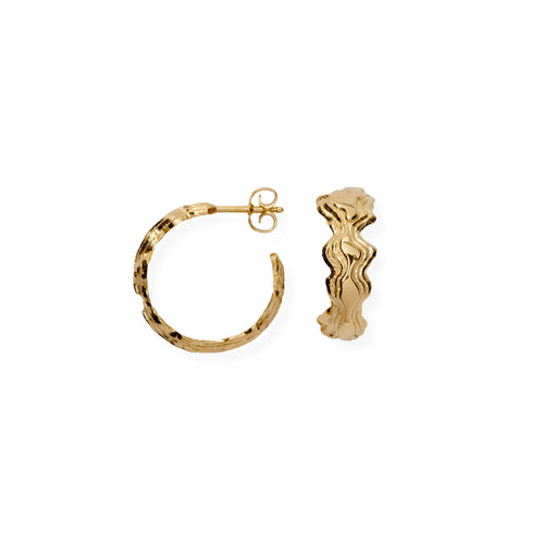 Blurry Layers Hoops ⎮ Forgyldt