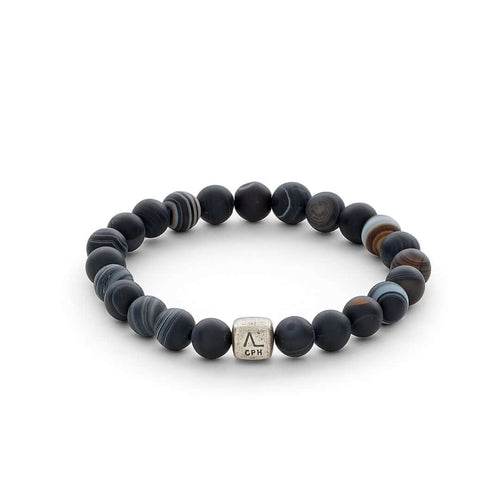 ColorUp Striped Agate (8mm) stenarmbånd.