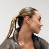 Cloudy Puffer Hoops ⎮ Forgyldt