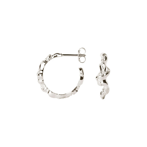 Contrast Fusion Hoops ⎮ Sølv