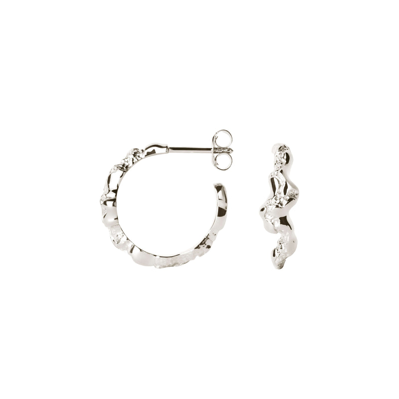 Contrast Fusion Hoops ⎮ Sølv