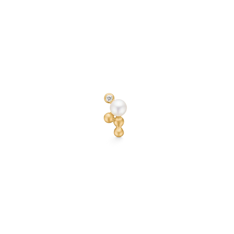 Ro Copenhagen - Orbit Dot perleørering i 18kt rødguld