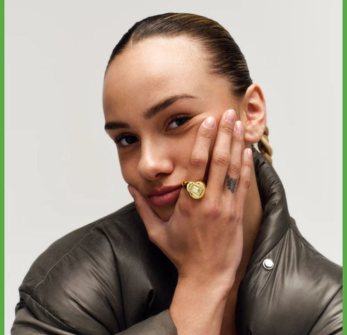 Statement Puffer Ring ⎮ Forgyldt