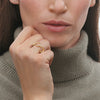 Offspring ring i 18kt guld med diamanter