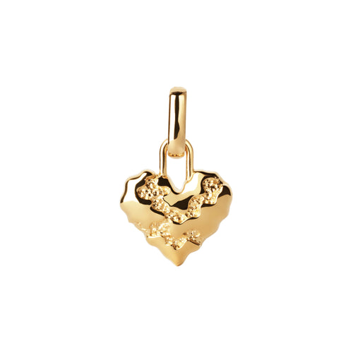 Heart Contrast Charm ⎮ Forgyldt