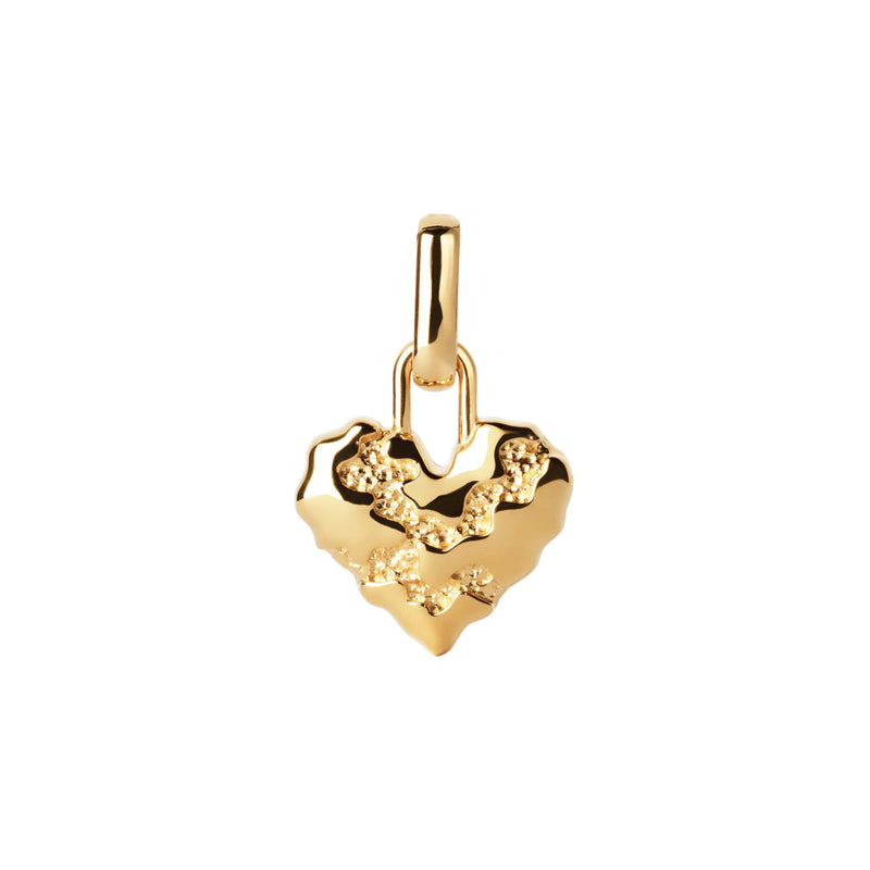 Heart Contrast Charm ⎮ Forgyldt